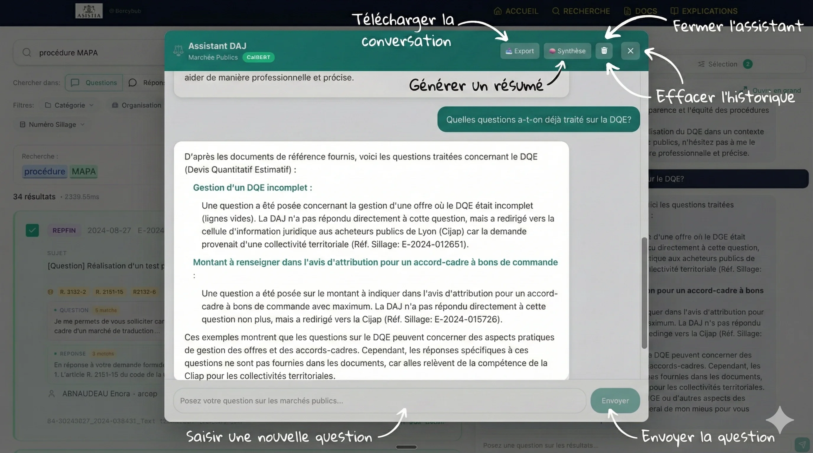 Chatbot sur fiche