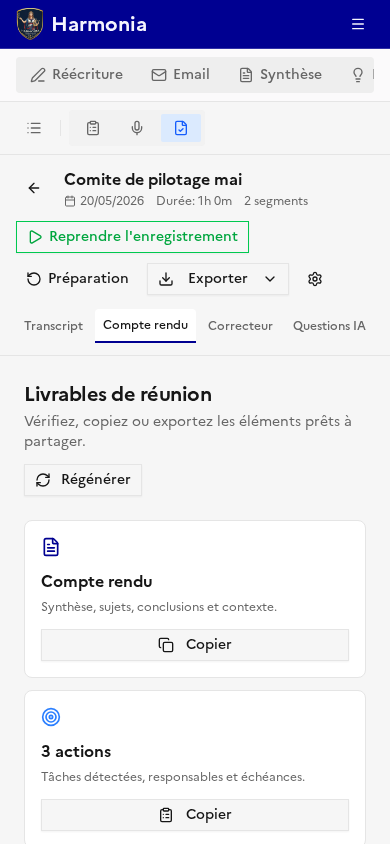 Resume mobile