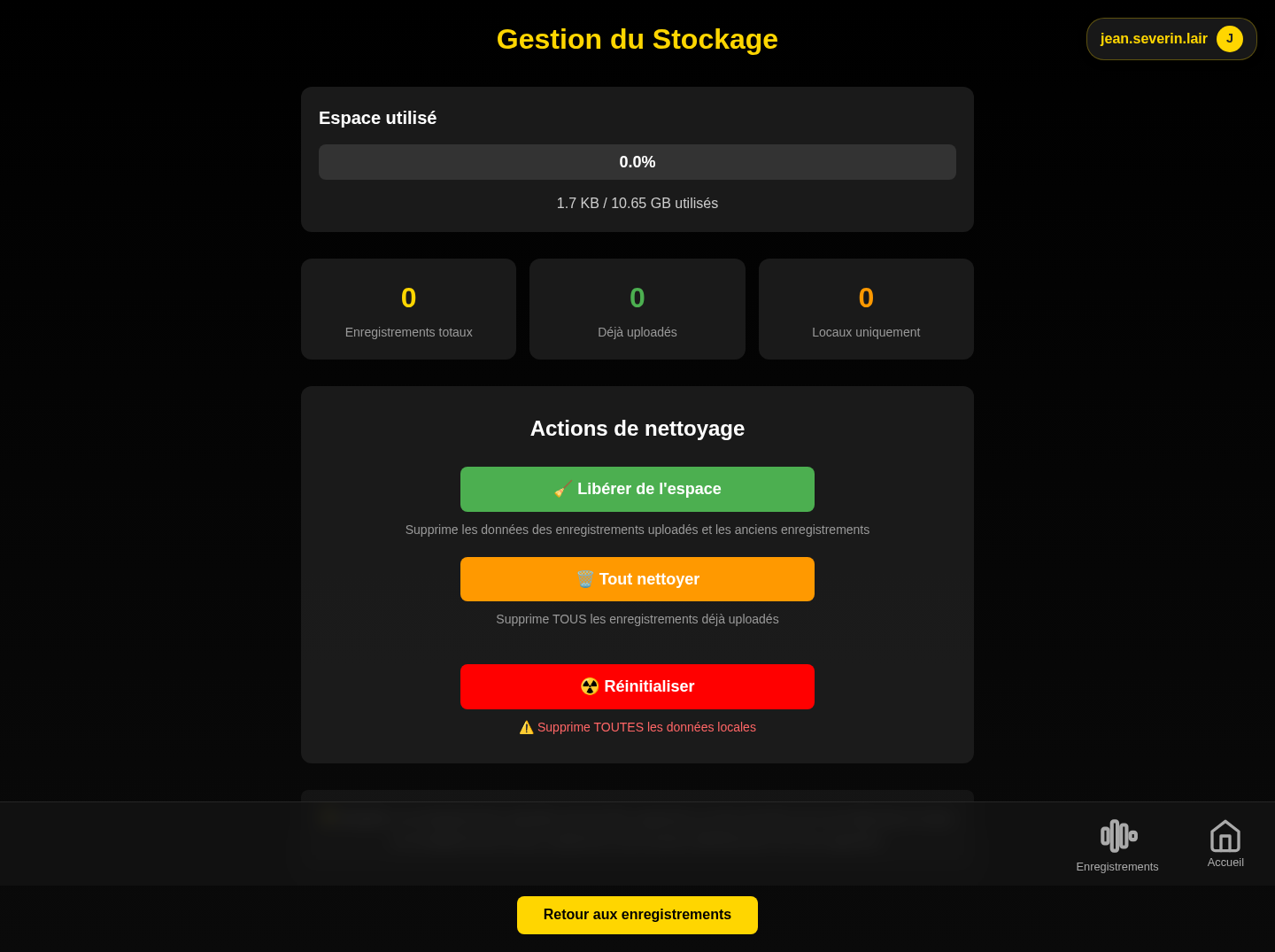 Stockage