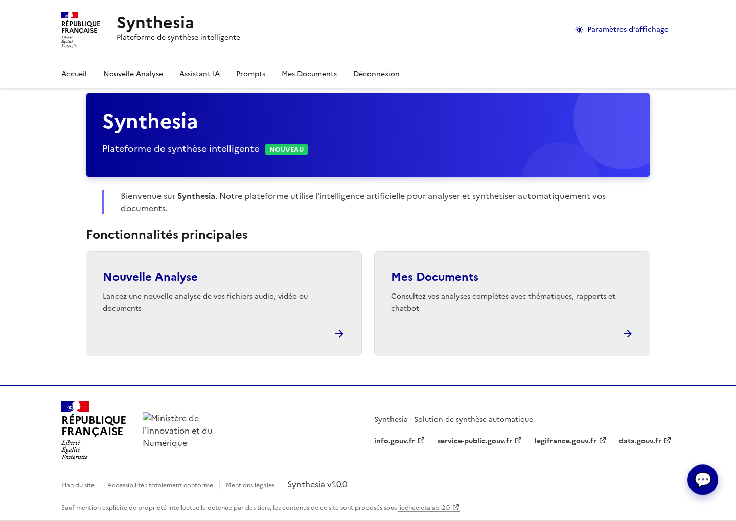 Accueil Synthesia